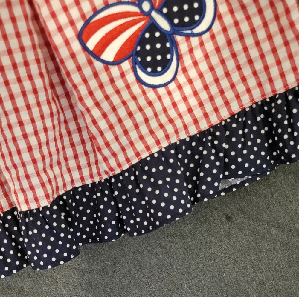 Girls dress, Blueberri Boulevard,size 24 months, red, white and blue, new with t